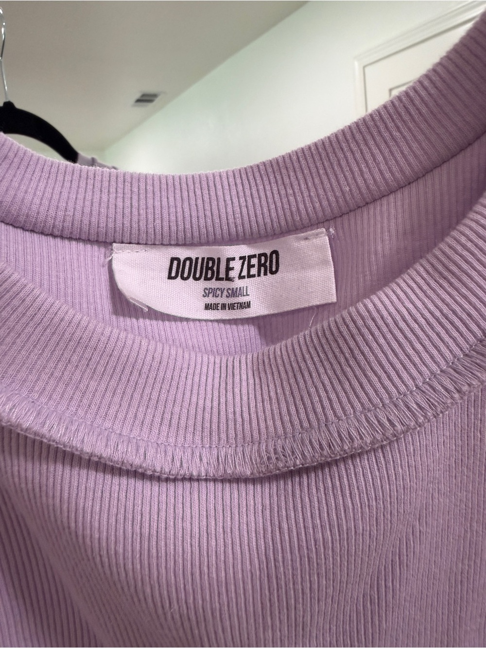 Double Zero Lilac Ribbed Tank Top - Picture 5 of 5